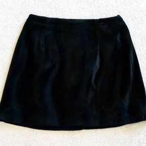 Vintage! Velour Black Mini Skirt